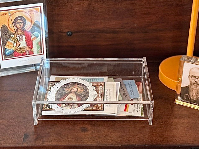 Acrylic Holy Card Catchall