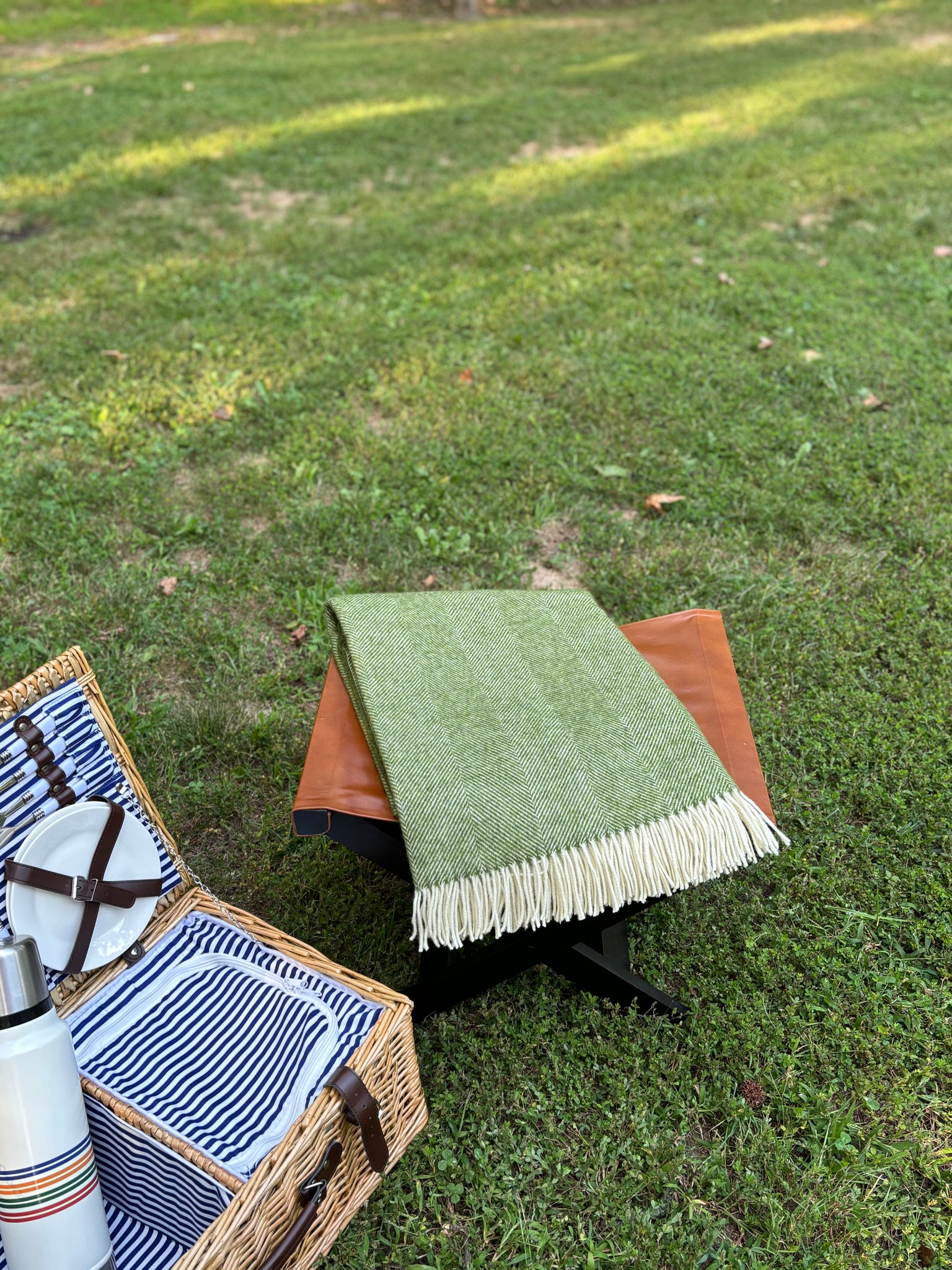 Wool Herringbone Throw