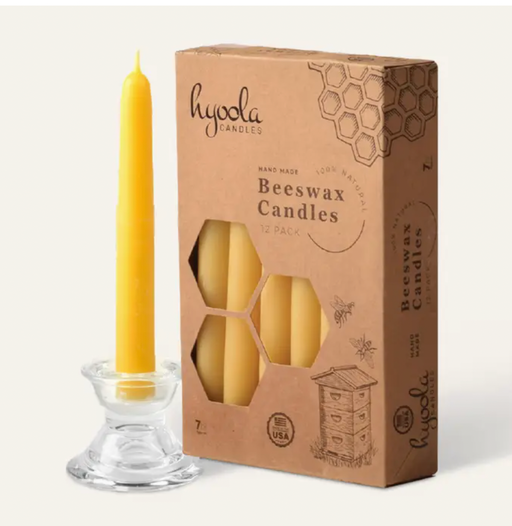 Beeswax Taper Candles