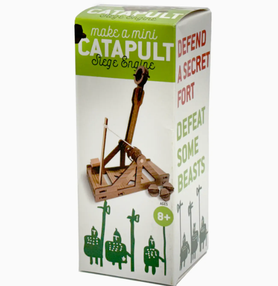 Mini Catapult: Wooden Engineering Model Building Kit