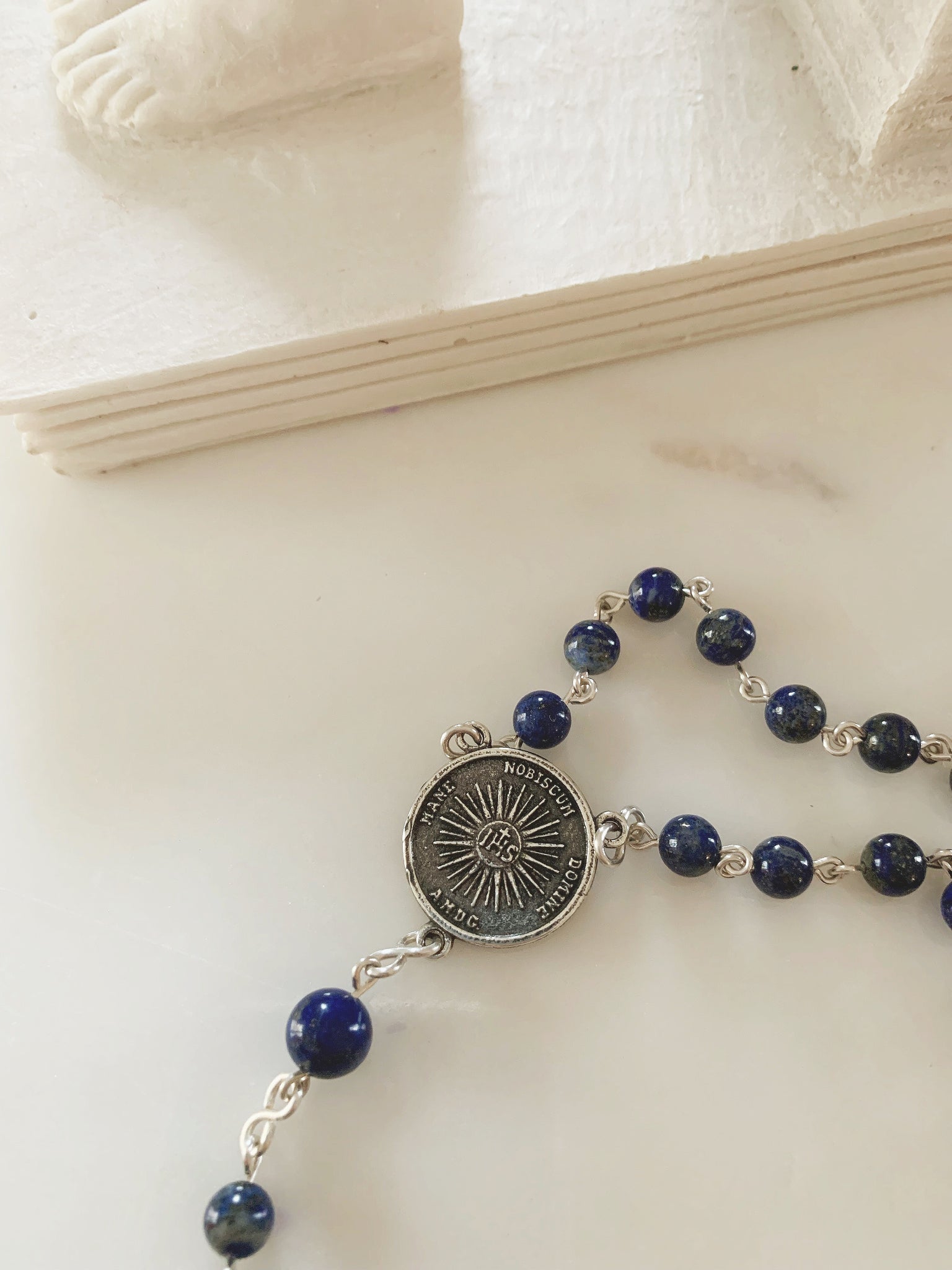 Lapis Holy Face Rosary